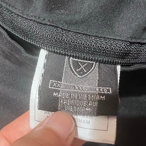 Nike Golf V-Neck Long Sleeve Pullover Reversible Windbreaker Men XXL Black Used - Picture 8 of 9